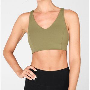 🔥 FABLETICS Boost High Impact Sports Bra - Grove/Agave Green - Size Large